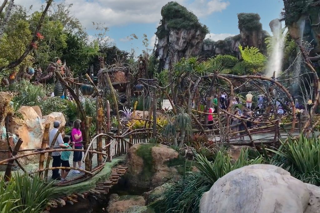 A daytime view of the Avatar ride at Disney World during Covid-19.