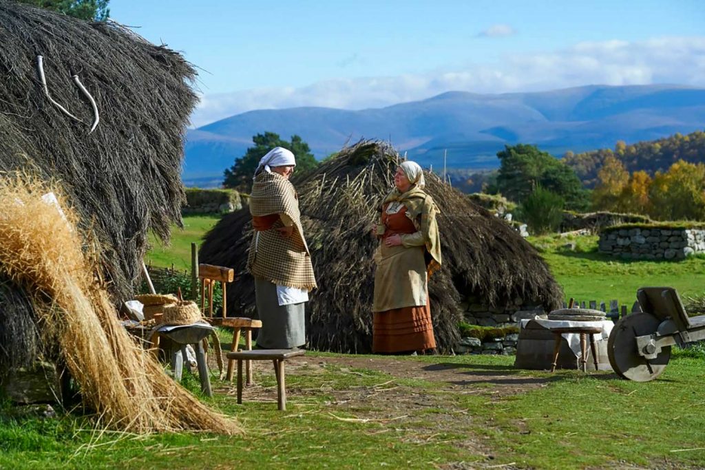 The Highland Folk Museum in Scotland is an open-spaced, historically accurate museum of life in the 18th-century highlands.